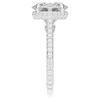 4.00CT.TW OVAL LAB DIAMOND UNDERHALO SOLITAIRE ENGAGEMENT RING - Nazarelle