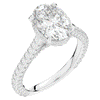 4.00CT.TW OVAL LAB DIAMOND UNDERHALO SOLITAIRE ENGAGEMENT RING - Nazarelle