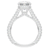 4.00CT.TW OVAL LAB DIAMOND UNDERHALO SOLITAIRE ENGAGEMENT RING - Nazarelle