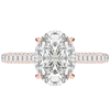 4.00CT.TW OVAL LAB DIAMOND UNDERHALO SOLITAIRE ENGAGEMENT RING - Nazarelle