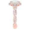 4.70CT.TW RADIANT LAB DIAMOND 3 STONE ENGAGEMENT RING - Nazarelle