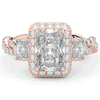 4.70CT.TW RADIANT LAB DIAMOND 3 STONE ENGAGEMENT RING - Nazarelle
