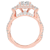 4.70CT.TW RADIANT LAB DIAMOND 3 STONE ENGAGEMENT RING - Nazarelle