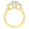 4.70CT.TW RADIANT LAB DIAMOND 3 STONE ENGAGEMENT RING - Nazarelle