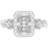 4.70CT.TW RADIANT LAB DIAMOND 3 STONE ENGAGEMENT RING - Nazarelle