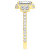 3.20CT.TW RADIANT LAB DIAMOND 3 STONE ENGAGEMENT RING - Nazarelle