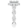 4.70CT.TW EMERALD CUT LAB DIAMOND 3 STONE ENGAGEMENT RING - Nazarelle