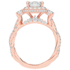4.70CT.TW EMERALD CUT LAB DIAMOND 3 STONE ENGAGEMENT RING - Nazarelle