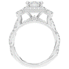 4.70CT.TW EMERALD CUT LAB DIAMOND 3 STONE ENGAGEMENT RING - Nazarelle