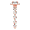 1.55CT.TW ROUND LAB DIAMOND HALO TWIST ENGAGEMENT RING - Nazarelle