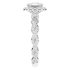 1.55CT.TW ROUND LAB DIAMOND HALO TWIST ENGAGEMENT RING - Nazarelle