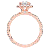 1.55CT.TW ROUND LAB DIAMOND HALO TWIST ENGAGEMENT RING - Nazarelle