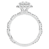 1.55CT.TW ROUND LAB DIAMOND HALO TWIST ENGAGEMENT RING - Nazarelle
