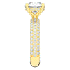 4.80CT.TW ROUND LAB DIAMOND UNDERHALO ENGAGEMENT RING - Nazarelle