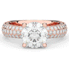 4.80CT.TW ROUND LAB DIAMOND UNDERHALO ENGAGEMENT RING - Nazarelle