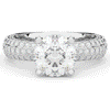 4.80CT.TW ROUND LAB DIAMOND UNDERHALO ENGAGEMENT RING - Nazarelle