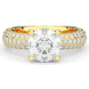 4.80CT.TW ROUND LAB DIAMOND UNDERHALO ENGAGEMENT RING - Nazarelle