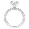 4.80CT.TW ROUND LAB DIAMOND UNDERHALO ENGAGEMENT RING - Nazarelle