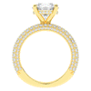 4.80CT.TW ROUND LAB DIAMOND UNDERHALO ENGAGEMENT RING - Nazarelle