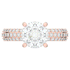 4.80CT.TW ROUND LAB DIAMOND UNDERHALO ENGAGEMENT RING - Nazarelle