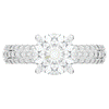 4.80CT.TW ROUND LAB DIAMOND UNDERHALO ENGAGEMENT RING - Nazarelle
