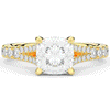 2.45CT.TW CUSHION LAB DIAMOND ENGAGEMENT RING - Nazarelle