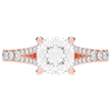 2.45CT.TW CUSHION LAB DIAMOND ENGAGEMENT RING - Nazarelle