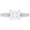 2.45CT.TW CUSHION LAB DIAMOND ENGAGEMENT RING - Nazarelle