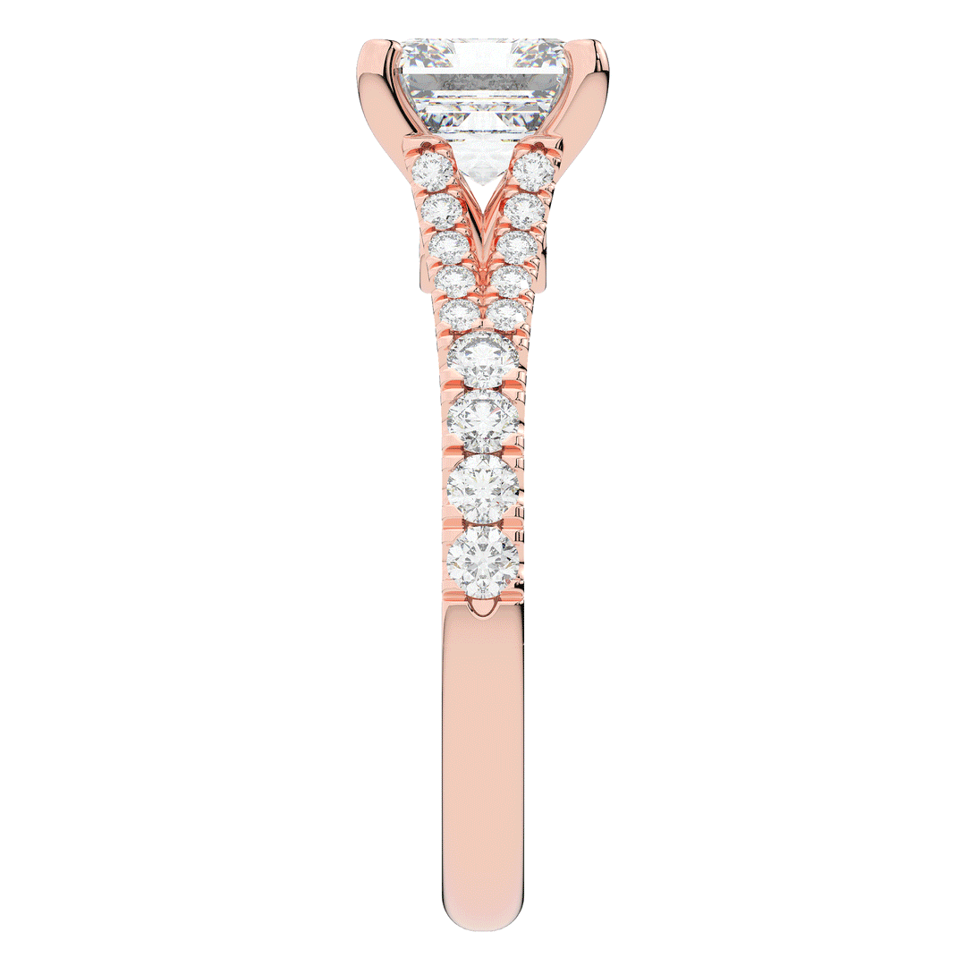 2.45CT.TW ASSCHER LAB DIAMOND ENGAGEMENT RING - Nazarelle