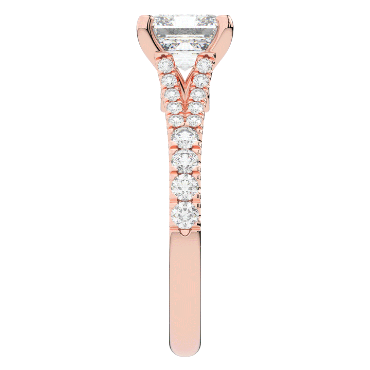 2.45CT.TW ASSCHER LAB DIAMOND ENGAGEMENT RING - Nazarelle