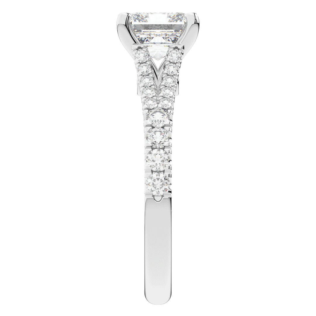 2.45CT.TW ASSCHER LAB DIAMOND ENGAGEMENT RING - Nazarelle