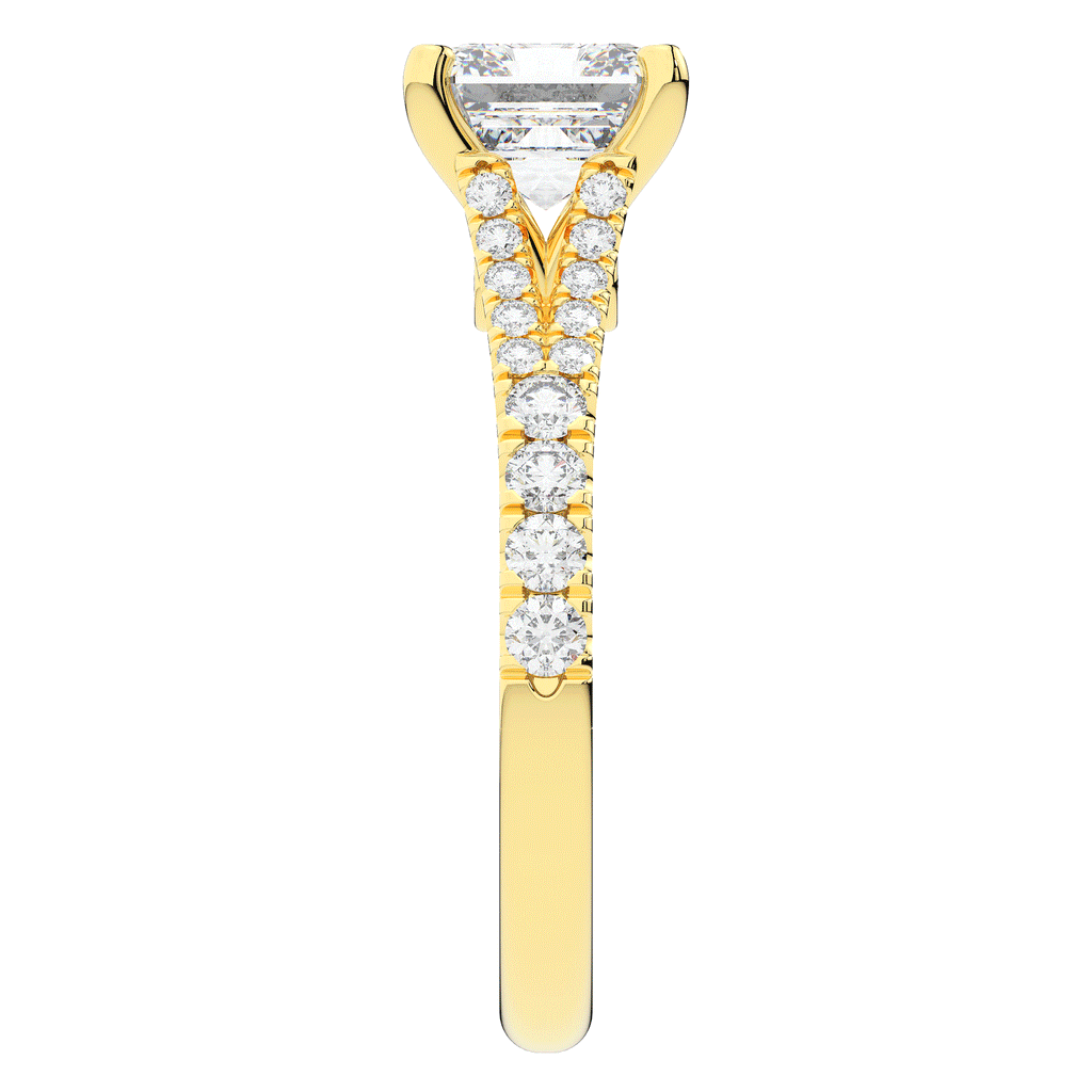 2.45CT.TW ASSCHER LAB DIAMOND ENGAGEMENT RING - Nazarelle