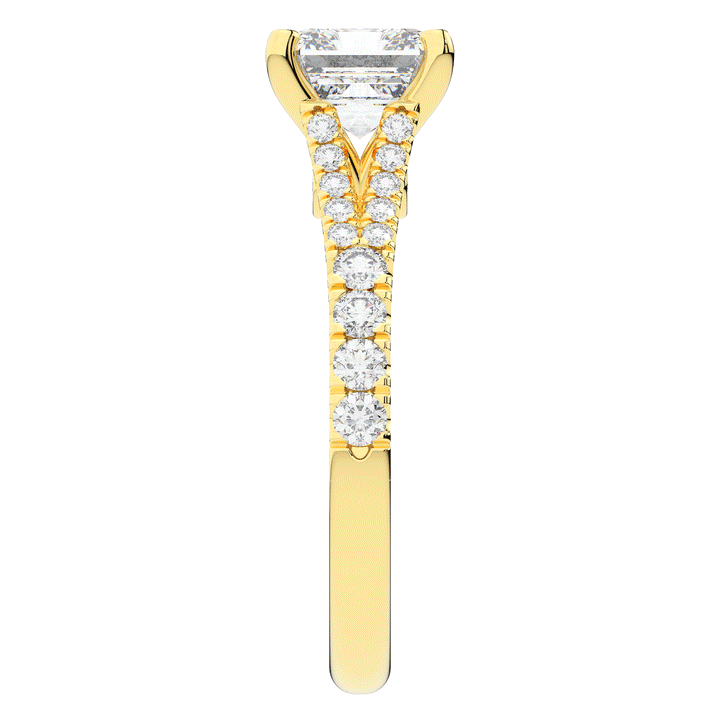 2.45CT.TW ASSCHER LAB DIAMOND ENGAGEMENT RING - Nazarelle