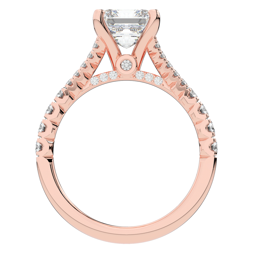2.45CT.TW ASSCHER LAB DIAMOND ENGAGEMENT RING - Nazarelle