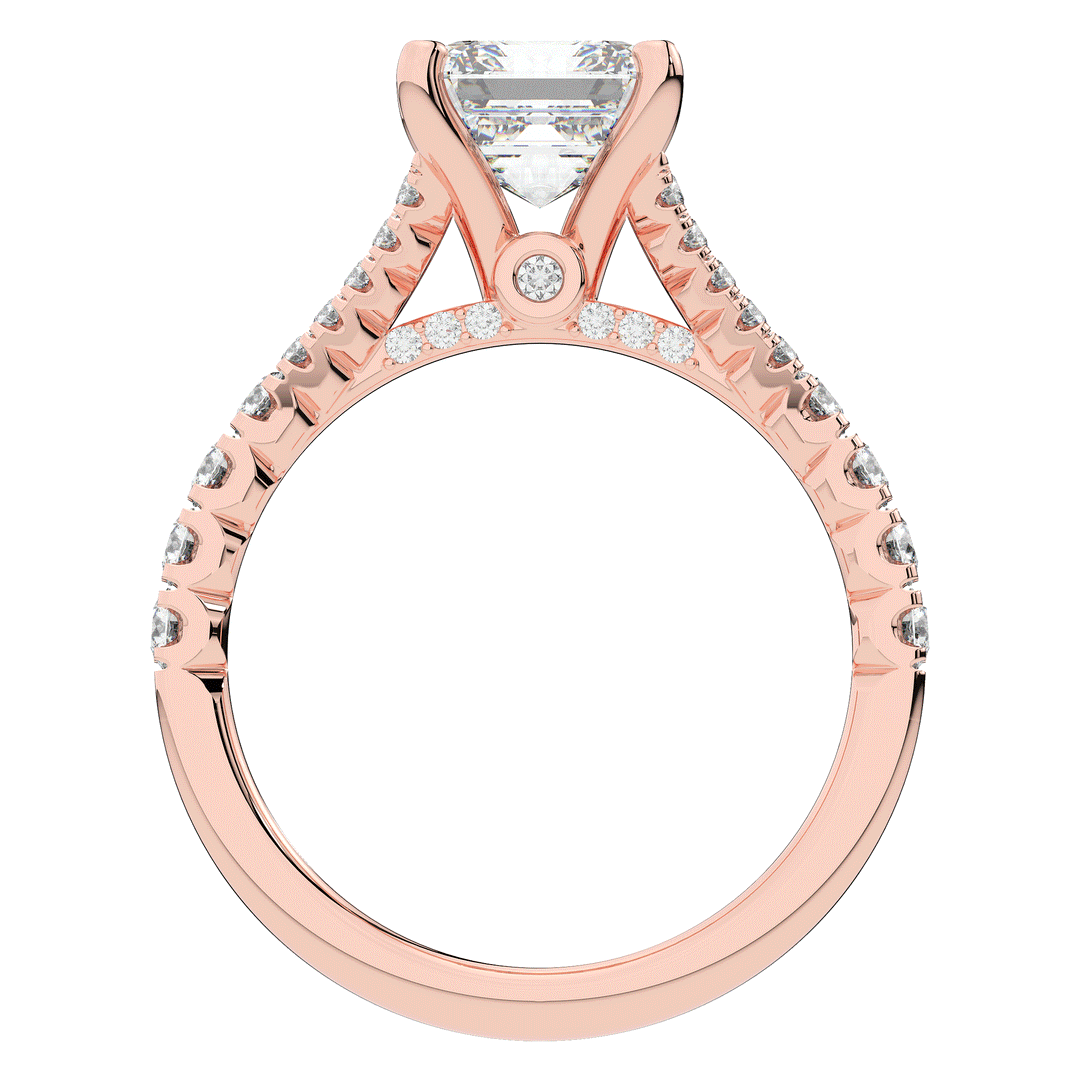 2.45CT.TW ASSCHER LAB DIAMOND ENGAGEMENT RING - Nazarelle