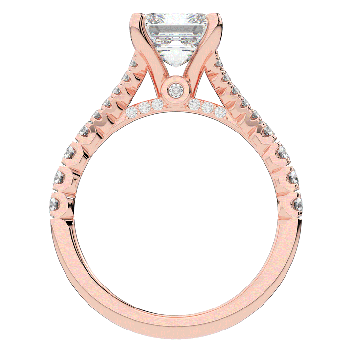 2.45CT.TW ASSCHER LAB DIAMOND ENGAGEMENT RING - Nazarelle