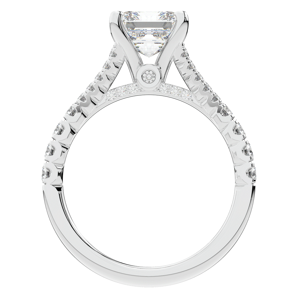 2.45CT.TW ASSCHER LAB DIAMOND ENGAGEMENT RING - Nazarelle