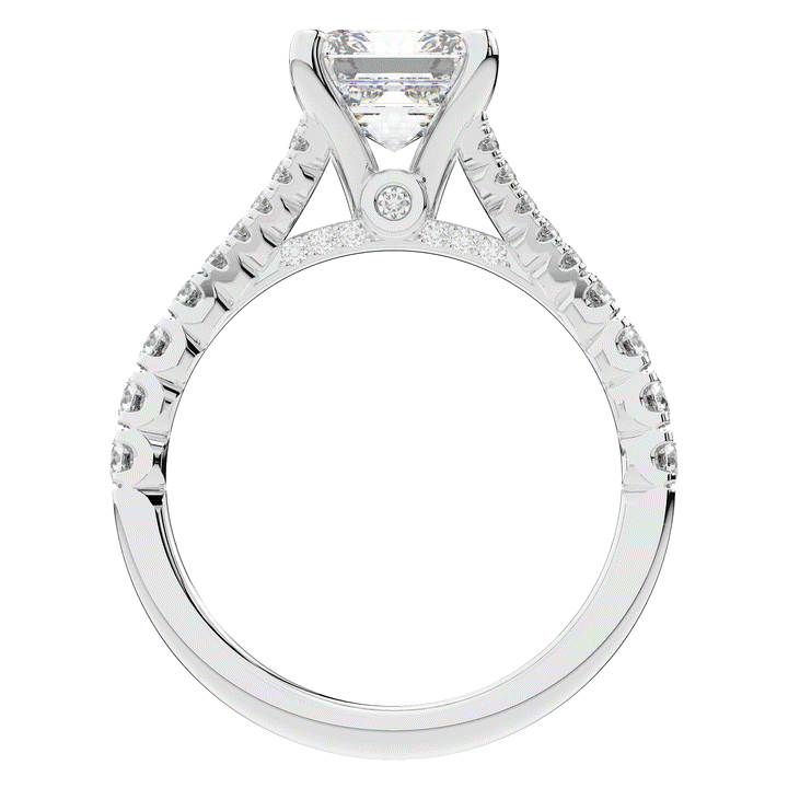 2.45CT.TW ASSCHER LAB DIAMOND ENGAGEMENT RING - Nazarelle