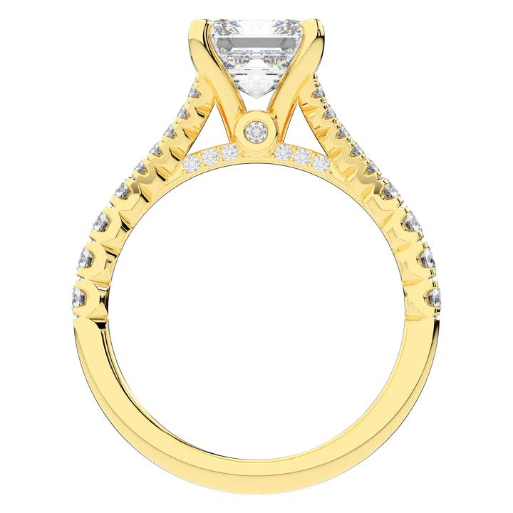 2.45CT.TW ASSCHER LAB DIAMOND ENGAGEMENT RING - Nazarelle