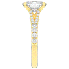 3.45CT.TW CUSHION LAB DIAMOND ENGAGEMENT RING - Nazarelle