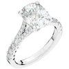 3.45CT.TW CUSHION LAB DIAMOND ENGAGEMENT RING - Nazarelle