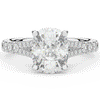 3.45CT.TW CUSHION LAB DIAMOND ENGAGEMENT RING - Nazarelle