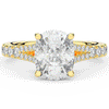 3.45CT.TW CUSHION LAB DIAMOND ENGAGEMENT RING - Nazarelle
