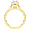 3.45CT.TW CUSHION LAB DIAMOND ENGAGEMENT RING - Nazarelle