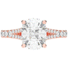 3.45CT.TW CUSHION LAB DIAMOND ENGAGEMENT RING - Nazarelle