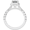 2.60CT.TW EMERALD CUT LAB DIAMOND SPLIT SHANK HALO ENGAGEMENT RING - Nazarelle