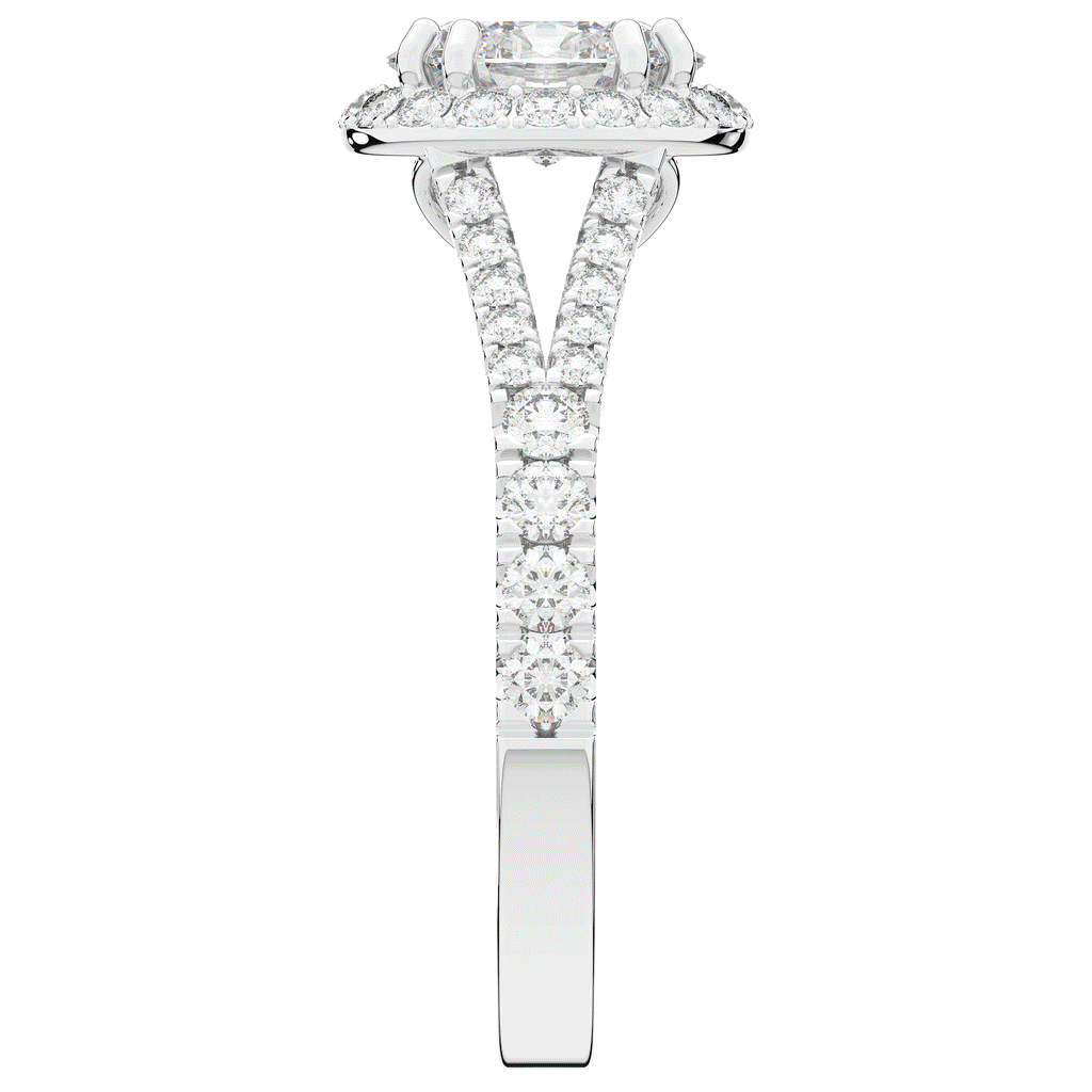 1.60CT.TW OVAL LAB DIAMOND ENGAGEMENT RING - Nazarelle