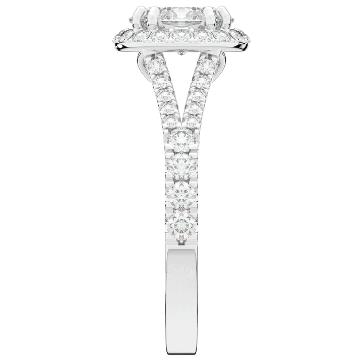 1.60CT.TW OVAL LAB DIAMOND ENGAGEMENT RING - Nazarelle