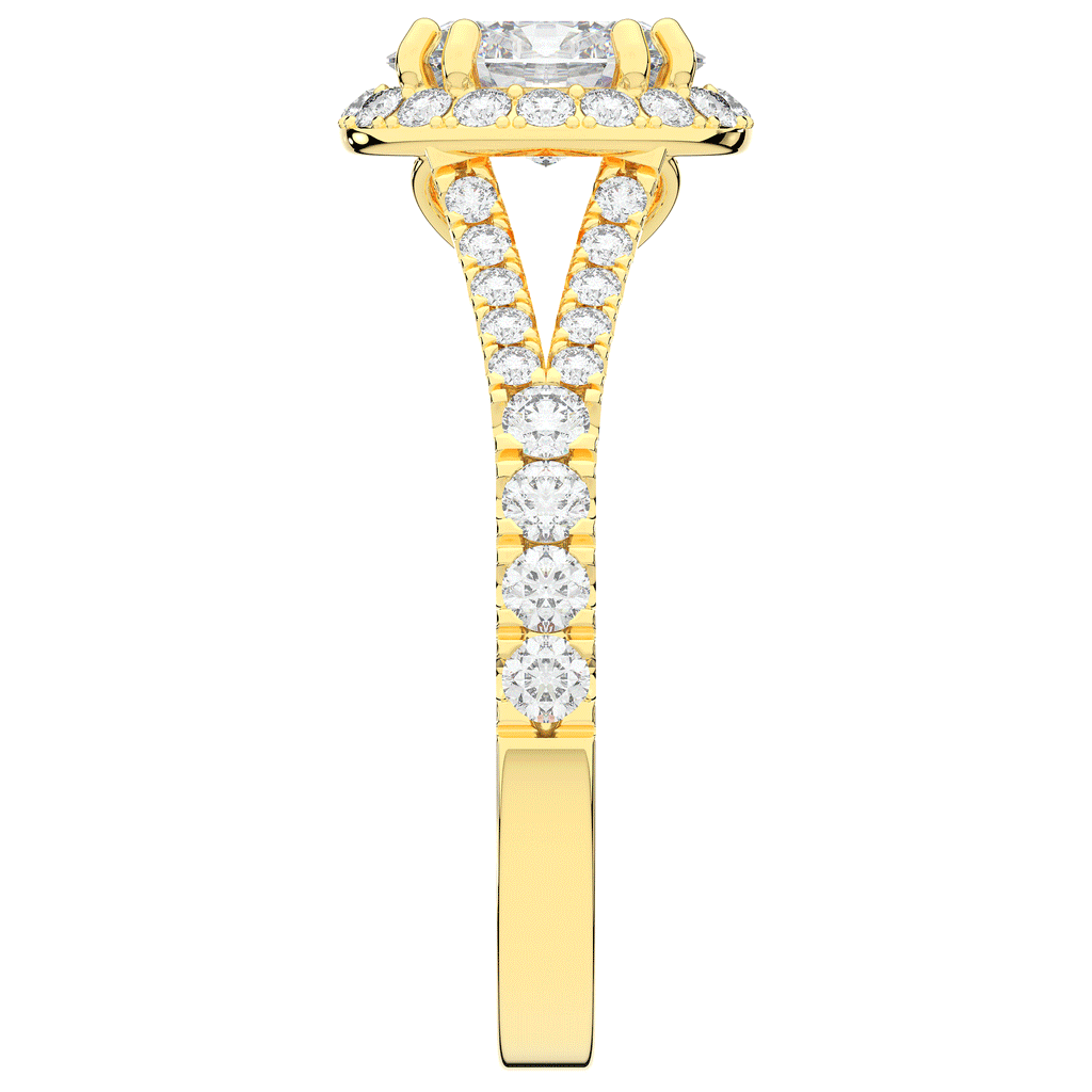 1.60CT.TW OVAL LAB DIAMOND ENGAGEMENT RING - Nazarelle