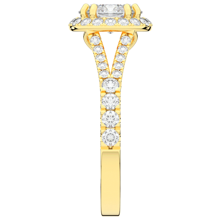 1.60CT.TW OVAL LAB DIAMOND ENGAGEMENT RING - Nazarelle
